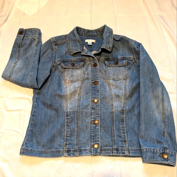 Women's Size L Jean Jacket - Picture 1 of 6